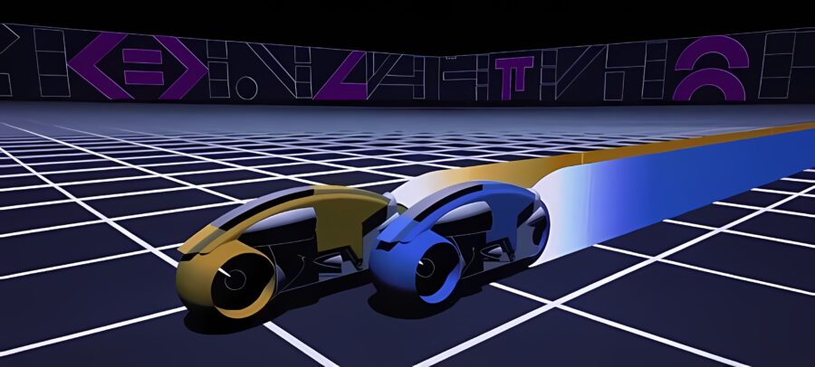 Tron upscayl 4x digital art 4x