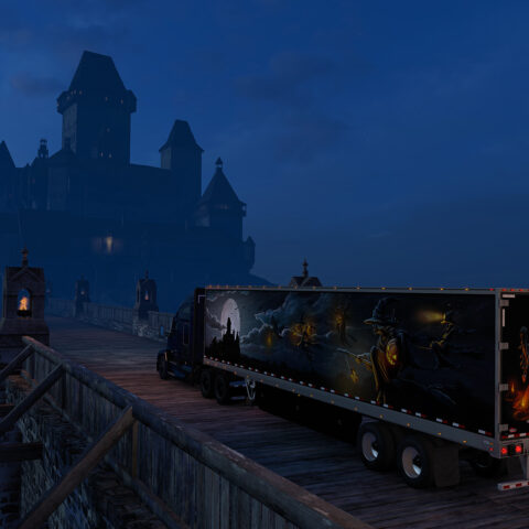 Halloween v Brackenreach: Dobrodružství s nákladem, výzvy a odměny v Euro a American Truck Simulator
