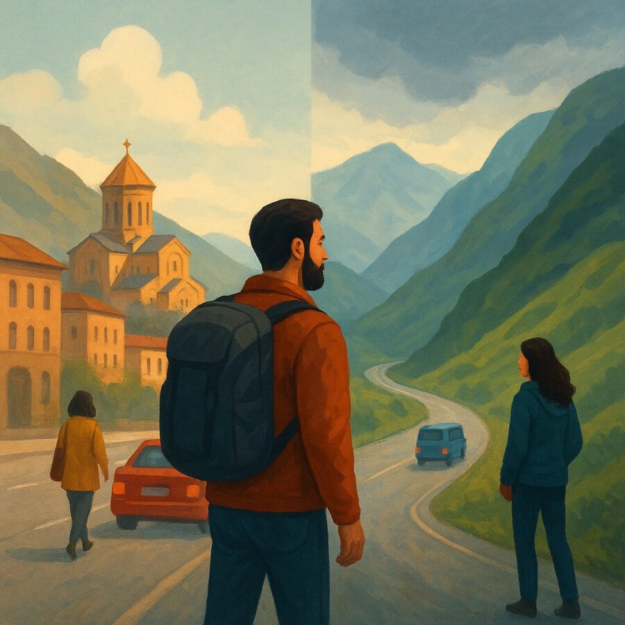 Cestování po Gruzii autem: praktický průvodce pro první návštěvu AI náhledový obrázek