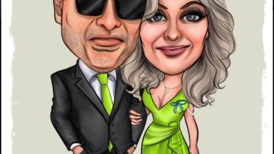 Vtipná alternativa k tradičním dárkům? Valentýnská karikatura pro dva!