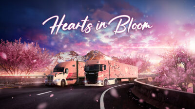 Valentýn a jaro s novým eventem Hearts in Bloom v Euro Truck Simulator