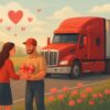 Valentýn a jaro s novým eventem Hearts in Bloom v Euro Truck Simulator AI náhledový obrázek