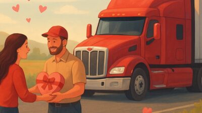 Valentýn a jaro s novým eventem Hearts in Bloom v Euro Truck Simulator