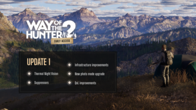 První velká aktualizace rozšiřuje Way of the Hunter 2 o nové systémy a vybavení