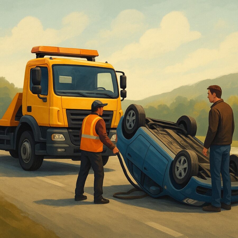 Nová funkce Tow to Road usnadní rychlé návraty na silnici v ETS2 a ATS AI náhledový obrázek