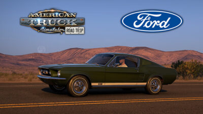 Ikonický Ford Mustang Fastback 1967 v American Truck Simulator