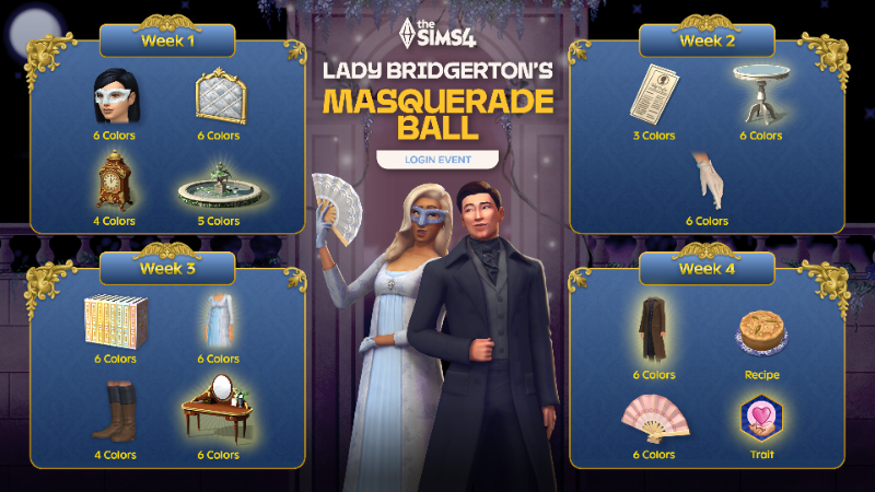 The Sims 4 představí Lady Bridgerton: Masquerade Ball a nové možnosti od května 0c6d227111d468d38a1844a7d56050f37451b3bf