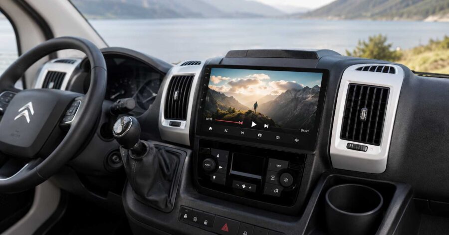 Citroën Jumper: 9palcové rádio pro cestování Ctyr