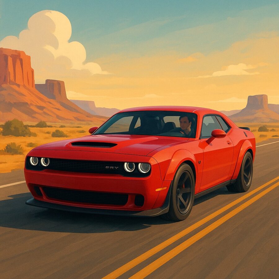 Legendární americký muscle v American Truck Simulator: Dodge Challenger SRT Hellcat Widebody AI náhledový obrázek