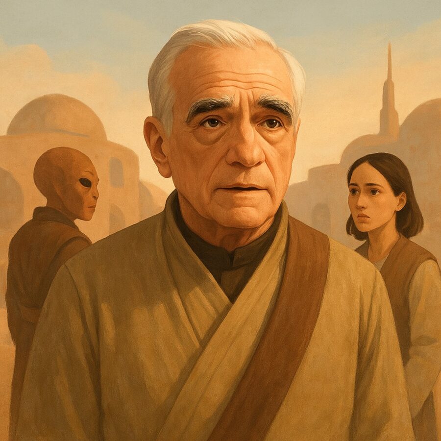 Martin Scorsese ve filmu Mandalorian a Grogu AI náhledový obrázek