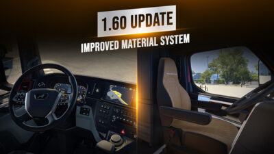 Update 1.60 přináší výrazné vylepšení interiérů kamionů