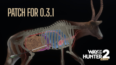 Důležitá aktualizace Way of the Hunter 2 přináší přepracovaný systém poškození masa