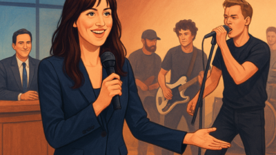 Herečka Dakota Johnson zářila v novém díle SNL s hudebním vystoupením Turnstile