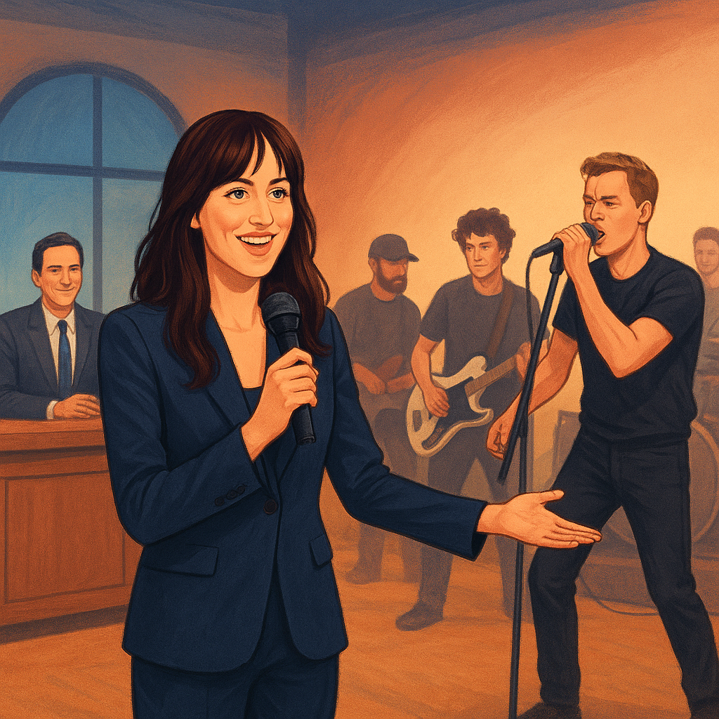 Herečka Dakota Johnson zářila v novém díle SNL s hudebním vystoupením Turnstile AI náhled Herečka Dakota Johnson zářila v novém díle SNL s hudebním vystoupením Turnstile