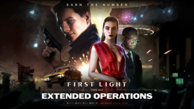Nová aktualizace 1.3.0 přináší rozšířenou operaci jako první bezplatný DLC pro hru 007 First Light, spolu s řadou vylepšení a nového obsahu. Přináší například režim New Game+, umožňující opětovné hraní kampaně s novými možnostmi, včetně přizpůsobení výbavy a nového nejtěžšího stupně „00“. V režimu je možné měnit oblečení Bondovi, upravovat vybavení gadgety na místě a odemykat nové výzvy, například „00“ obtížnost, která je určena pro ty, kdo chtějí skutečně dokázat své schopnosti. Další novinkou je režim Fotomódu, kde hráči mohou zachytit své momenty s různými filtry a efekty. Rozšířen byl také TacSim s novými aktivitami, například jízda v Aston Martin Valhalla nebo výzva Jungle Heist v Vietnamu. Aktualizace obsahuje přes 700 oprav a vylepšení, jež řeší technické problémy, optimalizují výkon a odstraňují chyby v ovládání či vizuálním zobrazení. Vylepšena byla i animace zbraní a bojových pohybů, Bond nyní například může být odhozen z okraje nebo použít nové zbraně a obleky. Mezi opravy patří i řešení problémů s ukládáním herního postupu, vylepšení AI protivníků, úpravy vizuálních efektů či lokalizační korekce v různých jazycích. Vývojáři poděkovali hráčům za zpětnou vazbu a naznačili, že práce na dalších aktualizacích pokračuje.